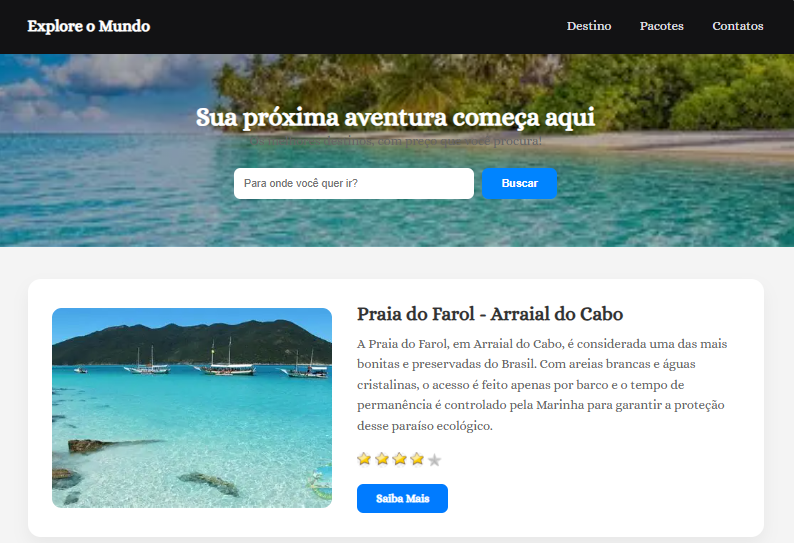 Projeto Explore o Mundo